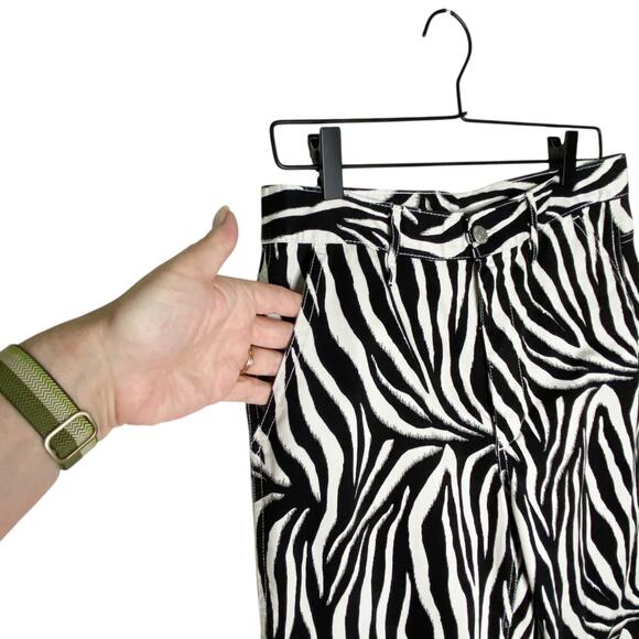 BDG Leila Zebra Print Carpenter Cargo Pants Womens Size 26 Urban Outfitters - Picture 7 of 16